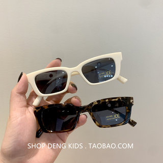 Korean Style ins Children's Sunglasses for Boys and Girls, Retro Rectangular Sunglasses, Baby Personality Hip-Hop Small Frame Glasses