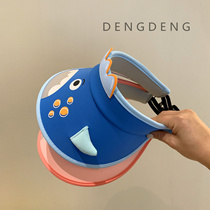 Children sunscreen hat Summer thin girl hat boy hat boy sunhat kid big eaves empty top hat baby sun hat