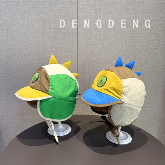 Children's hats, winter warm and thickened ear protection hats, boys and girls, lamb velvet, cute, super cute, windproof, thunder hats, trendy