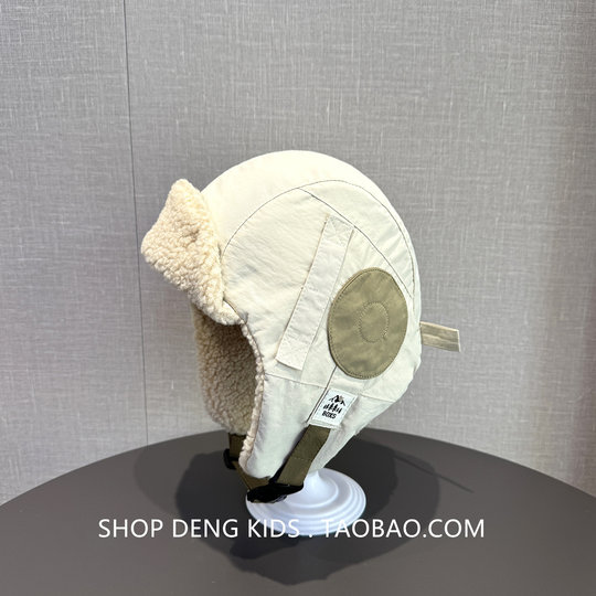 Children's Hats for Autumn and Winter, Korean Style Aviator Hats, Boys' Lei Feng Hats, Girls' Baby Windproof Ear Protection Warm Hats
