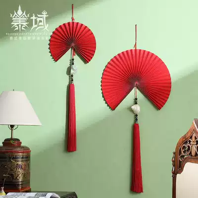 Thai domain folding fan pendant