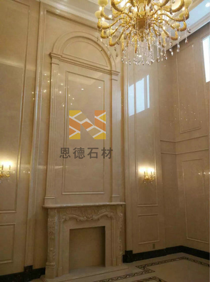 Wenzhou marble natural marble wall design and production TV background production