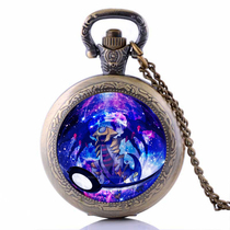 Time gem pocket watch necklace Pokémon Ratina Giratina necklace sweater chain jewelry