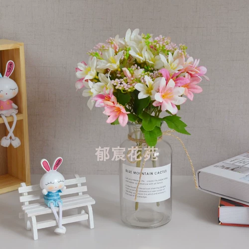 18 -Главная масляная живопись Lily Home Decorative Flower Beast Flower Ring Make Детский танец, держащий цветочный зал зала