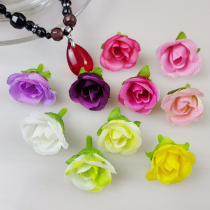 Small thumbs flower emulation flowers spring color small tea bud Diy floral head chest floral wrist rose lace garnish