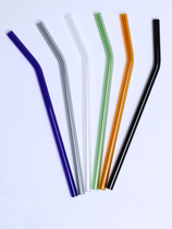 Also Things Set Ins Wind Color Glass Straws Transparent Pregnant Women Straws Juice Drink Tube Creative Stirring Sticks