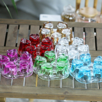Heart-shaped Seat Crystal Seat Solid Teapot Base Glass Warm Tea Ware Candle Heated Tea Warmer heating seat