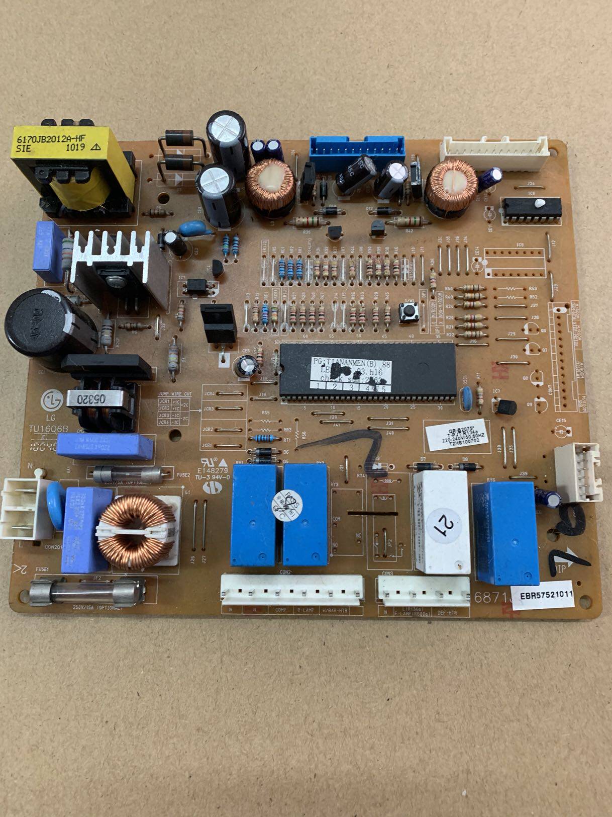 Suitable for LG side-by-side refrigerator GR-B2073FVJ GR-B2075 computer board EBR57521011