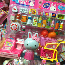 Children's simulation trolley shopper model toy supermarket mini shopping cart play house 3-6 girls play