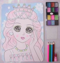 Children's Makeup Paintings Colored Paintings Girls' Paintings Cosmetic Toys DIY Graffiti Paintings Colored Paintings Handmade Puzzle