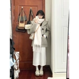 Демисезонное короткое шерстяное пальто, куртка, увеличенная толщина