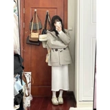 Демисезонное короткое шерстяное пальто, куртка, увеличенная толщина