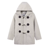 Демисезонное короткое шерстяное пальто, куртка, увеличенная толщина