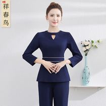High-end beauty clothes female autumn new foot bath technician work clothes health center spa waiter work clothes set