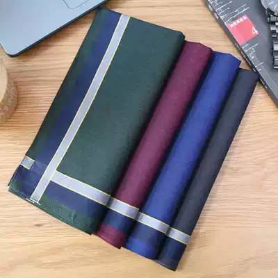 (Obsessed) handkerchief men's handkerchief cotton square towel to absorb sweat, comfortable and soft new men's handkerchief