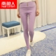 Người Nam Cực mặc quần legging xuân hè nữ quần đen mập mạp cao eo cao cỡ lớn là quần lửng 9 điểm chân hoang dã