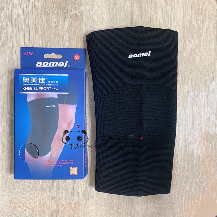 Omei Jia 6756 four-sided elastic running basketball Sports Breathable Pressurized Anti-Pull Injury Kneecap Cover Warm Comfort-Taobao