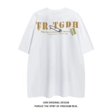 Оригинальная ретро парная одежда для отдыха для влюбленных, футболка, в американском стиле, короткий рукав