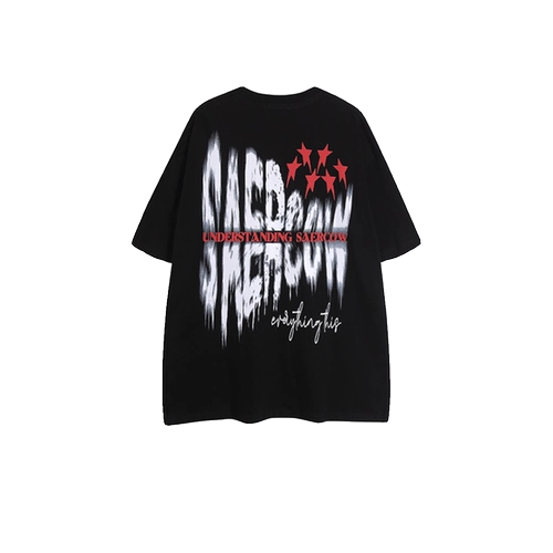Брендовая футболка с коротким рукавом в стиле хип-хоп, в американском стиле, оверсайз