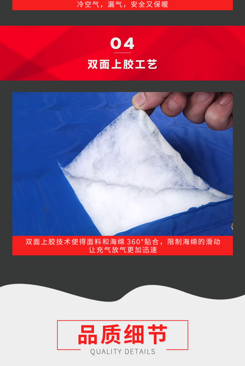 Divino ngoài trời tự động đệm hơi ẩm pad đôi dày dày chống ẩm lều di động pad ngủ không khí - Thảm chống ẩm / Mat / Gối chiếu xốp cho bé