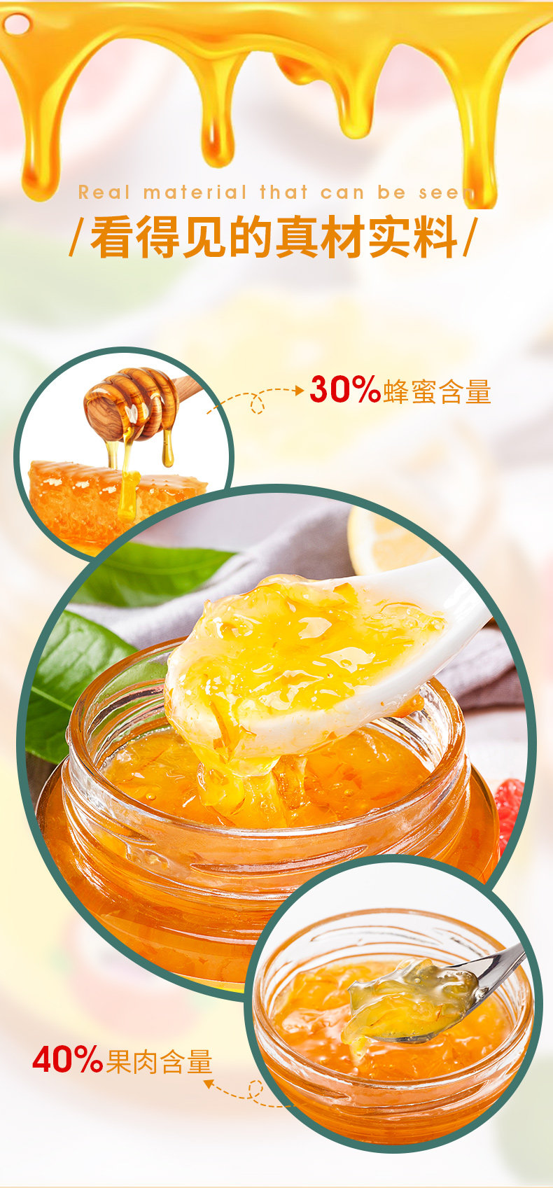 福事多 蜜炼柚子茶 450g*2瓶 聚划算天猫优惠券折后￥19.9包邮（￥29.9-10） 柠檬茶及组合可选