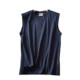 Welfare Goods Washed Cotton Summer Men's Sports and Leisure Vest Basketball Vest Versatile Round Neck Sweat Vest 30563