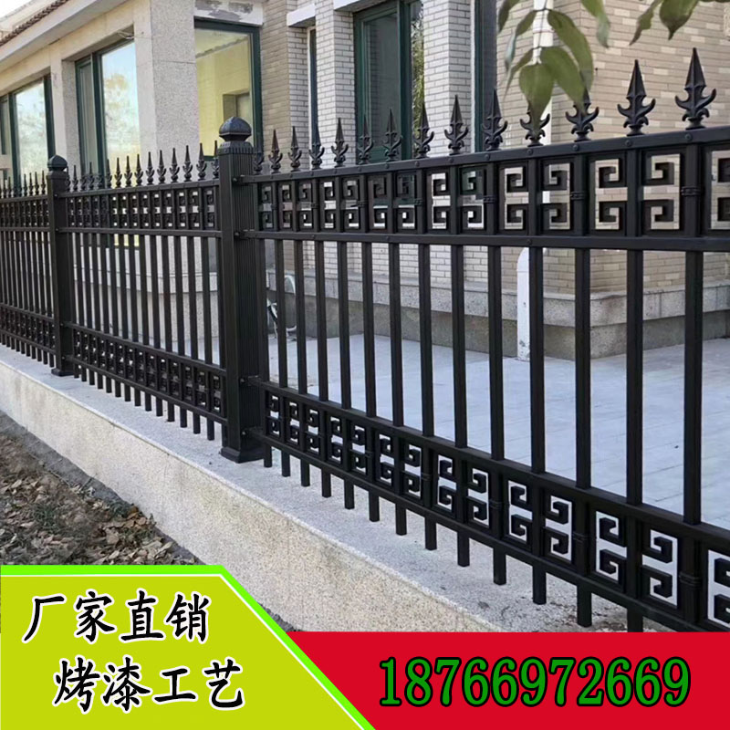Aluminum art guardrail fence Aluminum alloy villa walled community cast iron wrought iron railing courtyard fence balcony guardrail