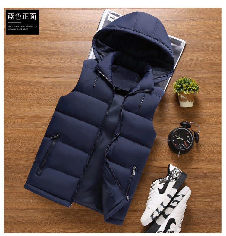 Mùa thu đông nam phiên bản Hàn Quốc của xu hướng vest vest vest vest mỏng manh đẹp trai xuống bông hoang - Áo thể thao áo khoác reebok nam