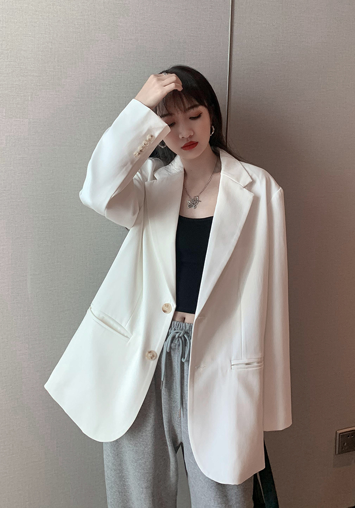 2022 spring and autumn new high-quality fried street suit jacket women's Korean version of the British style suit jacket with a small sense of design