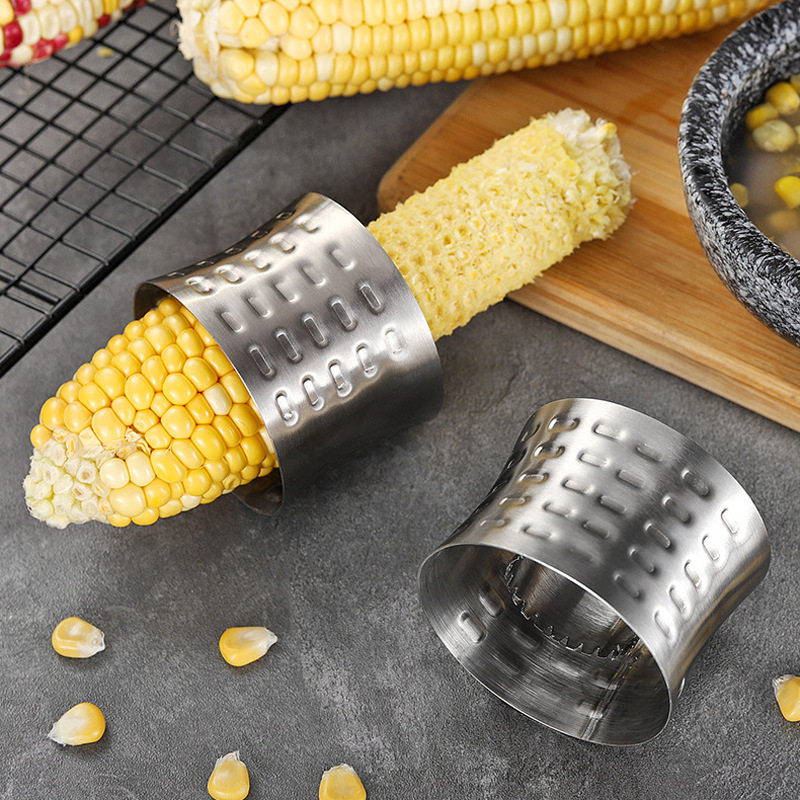 Peeling corn planer corn tool scraper household corn artifact manual small threshing stainless steel multi-function