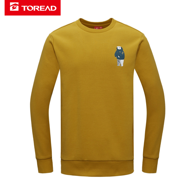 Pathfinder Necropolis New Spring Autumn Outdoor Men's And Women's Thin Section Fashion Brief Thread Round Neckline Sleeves Head Thick Cotton T Outside Wear