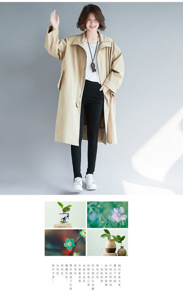 Áo len nữ size lớn 2018 mới mùa thu rộng 200 kg cardigan trong phần dài thời trang hoang dã áo khoác mỏng gió nữ áo khoác blazer nữ