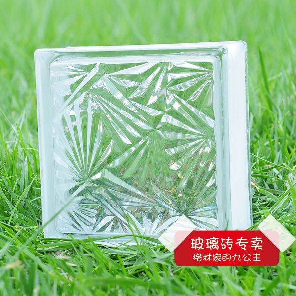 Huwei diamond pattern glass brick wall partition wall background wall living room powder room renderings factory direct sales