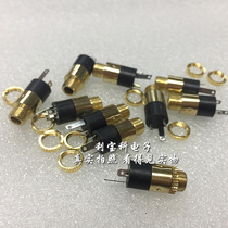 Imported boutique gold-plated small three-core female socket 3 5MM female balance stereo earphone female socket