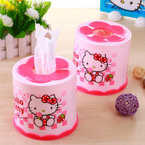 hello Kitty Katie cat cartoon roll paper box paper towels toilet paper drawing cylinder
