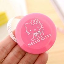 HELLO KITTY Telescopic Tape Measure Cute Cartoon Measuring Tape New Cute Leather Ruler Soft Ruler Card Flux Clothes Ruler
