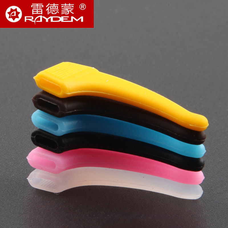 Silicone non-slip cover Leg ear tips Ear hook ear bracket hanging fixed accessories Glasses frame foot cover Eye ear drag anti-wear ears