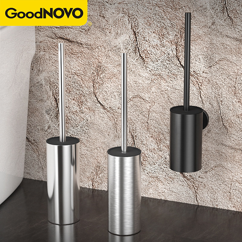 Toilet Brush Home No Dead Ends Free Stiletto 304 Stainless Steel Wash Toilet Brush Toilet Wall-mounted Clean God-Taobao
