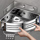 304 stainless steel bathroom storage rack triangle basket storage