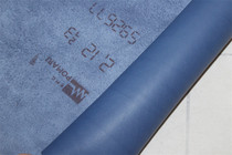 French H family original stock calfskin swift blue plain shoulder and neck first layer genuine leather handmade DIY leather