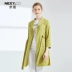 NEXY.CO/ Nai Ke áo khoác nữ 2020 mùa xuân mới dành cho nữ thắt lưng buộc dây mỏng phần trench dài - Trench Coat