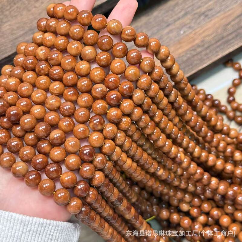 Natural Cook Semi-Finished Round Beads Old-Style Bead Jewelry Accessories DIY Bracelet Necklace Beads