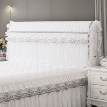 Qiaozhi life bedside cover 2020 new bed all-inclusive back cover European-style white leather bed protective cover dustproof