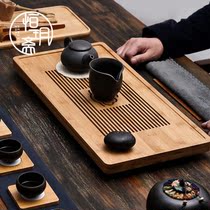 Kung Fu tea set Drainage water storage drawer type tea tray Bamboo simple dry tea table Small household tea sea set Japanese style