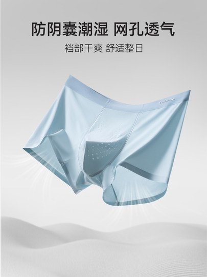 Catman Ice Silk Men's Underwear Anti-Scrotal Moisture Boys Boxer Briefs Breathable 2025 New Boxer Shorts