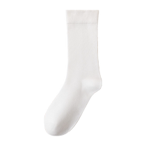 Catman Socks Womens Spring and Autumn Medium Tube Confinement Socks White Boneless Cotton Socks Summer Thin Ladies Pile Stockings