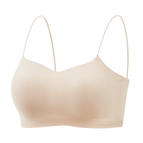 Cat person obliterted underwear anti-light inner lap bouclage and beauty back harnais a piece of invisible thin épaule bra bra bra recouverte thin