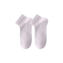 Socks Womens Summer Thin Short Socks Mesh Breathable Solid Color Cotton Socks Spring and Autumn Womens Shallow Mouth Boneless Mid Socks