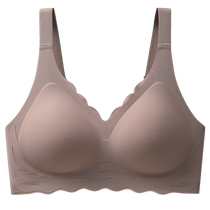 Cat Human Without Mark Underwear female large breasts with small breasts to gather thin collection of Deputy Dairy anti-sagging without steel ring Large size bra cover