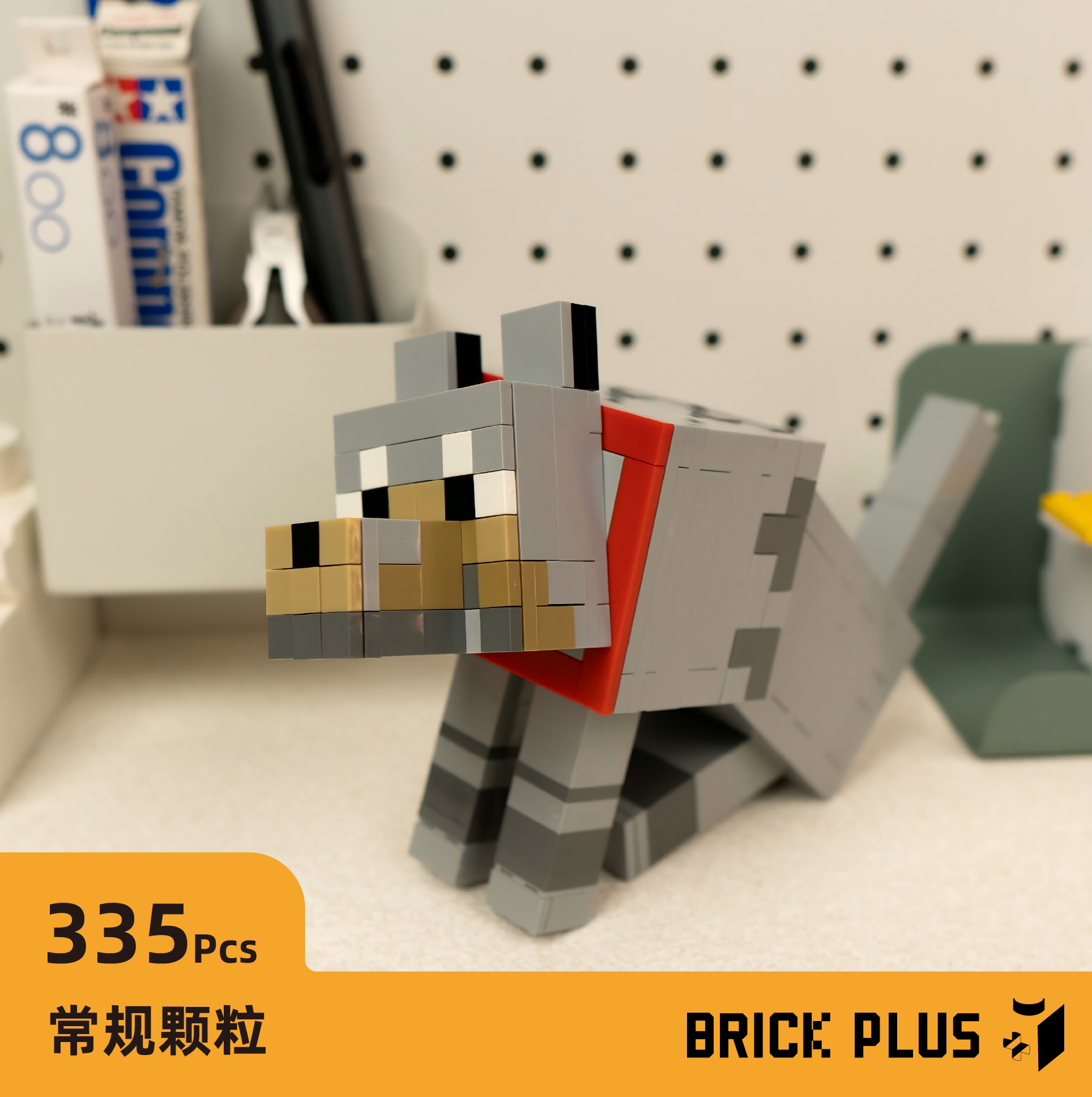 [Волк] строительные блоки для сборки Minecraft mc Wolf dog moc детские игрушки креативное украшение рабочего стола